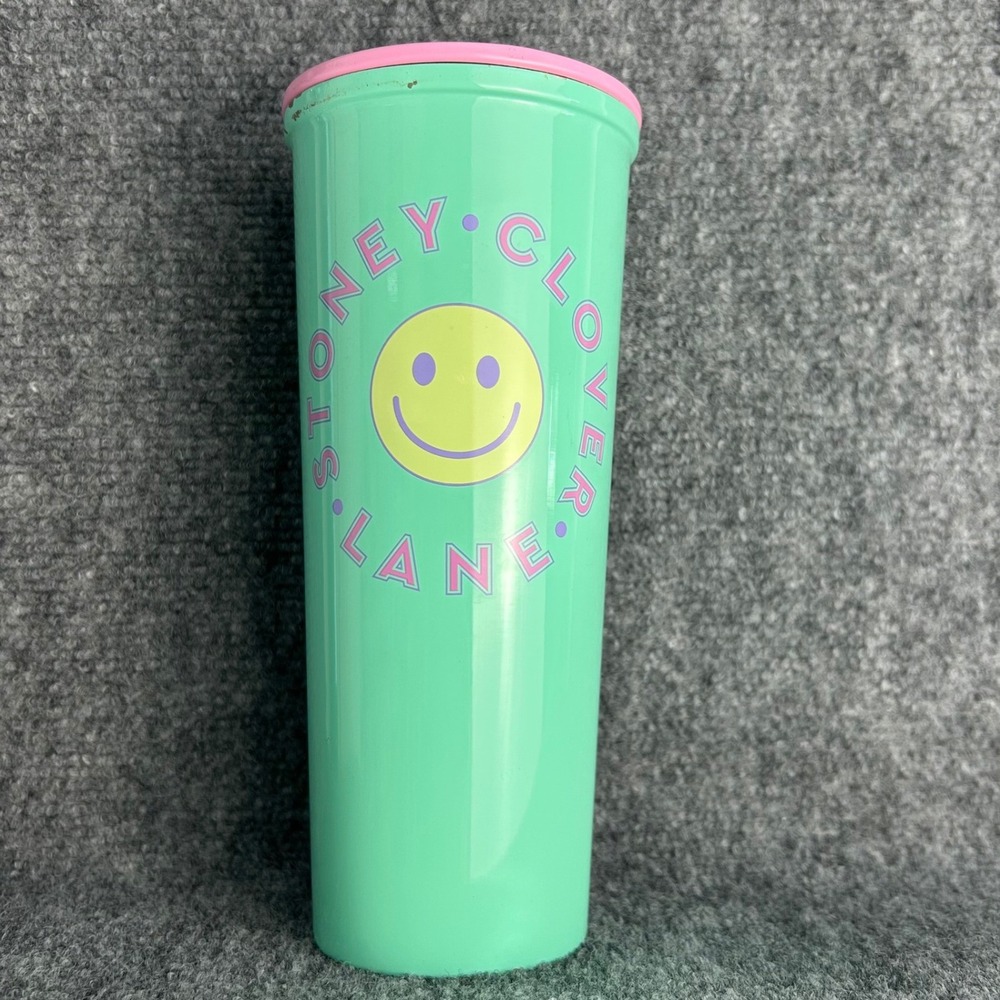 Stoney Clover Lane x Target Mint Green Smiley Face Stainless Steel Tumbler Cup